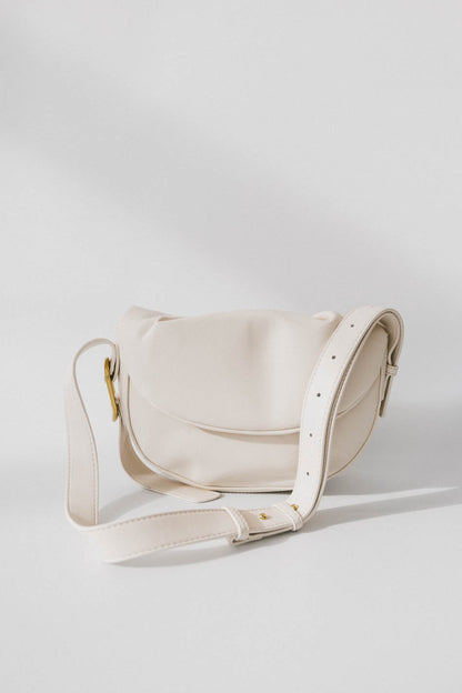Rumble Vegan Leather Bag in Ivory - FINAL SALE