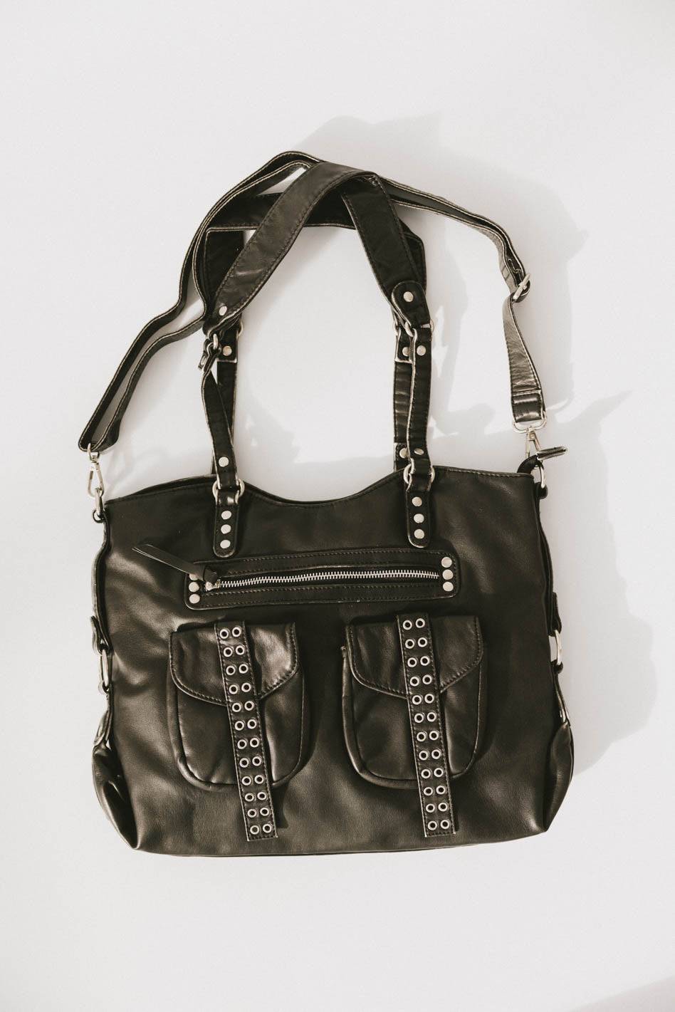 Lennox Studded Faux Leather Tote - FINAL SALE