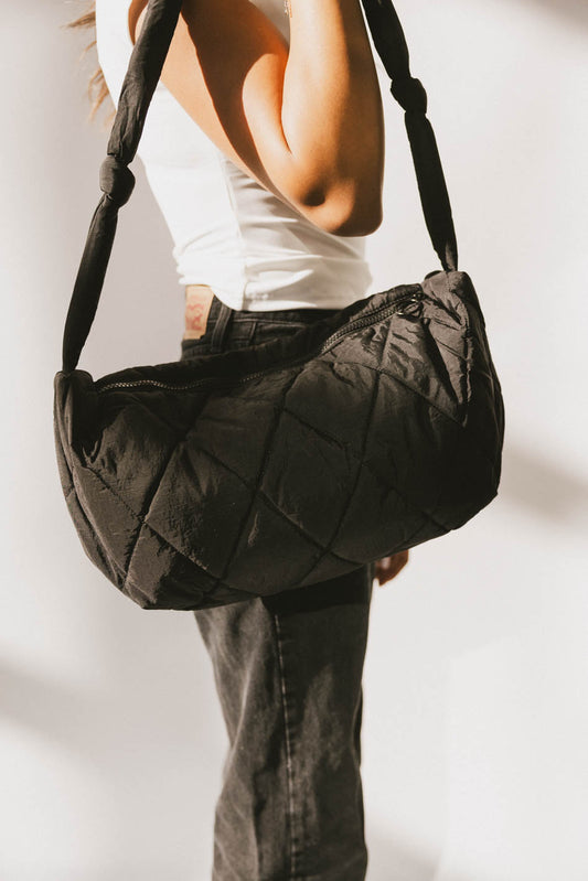 Whimsy Quilted Bag in Black - FINAL SALE