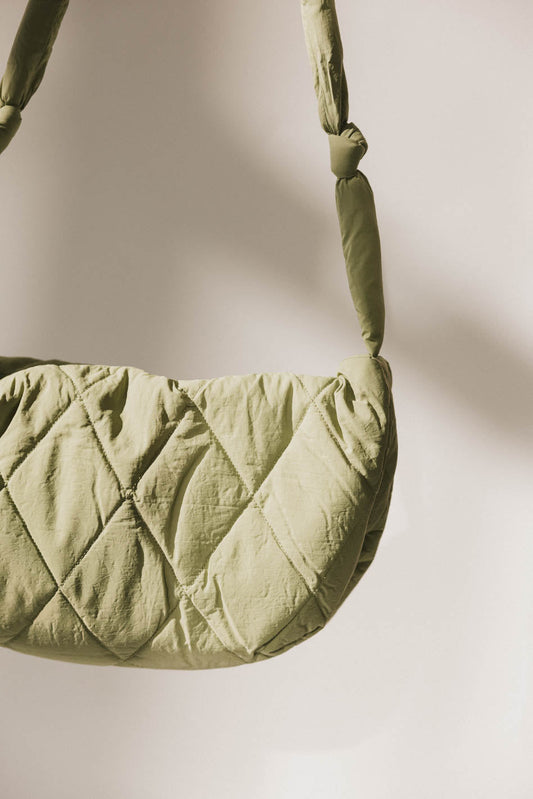 Whimsy Quilted Bag in Sage - FINAL SALE