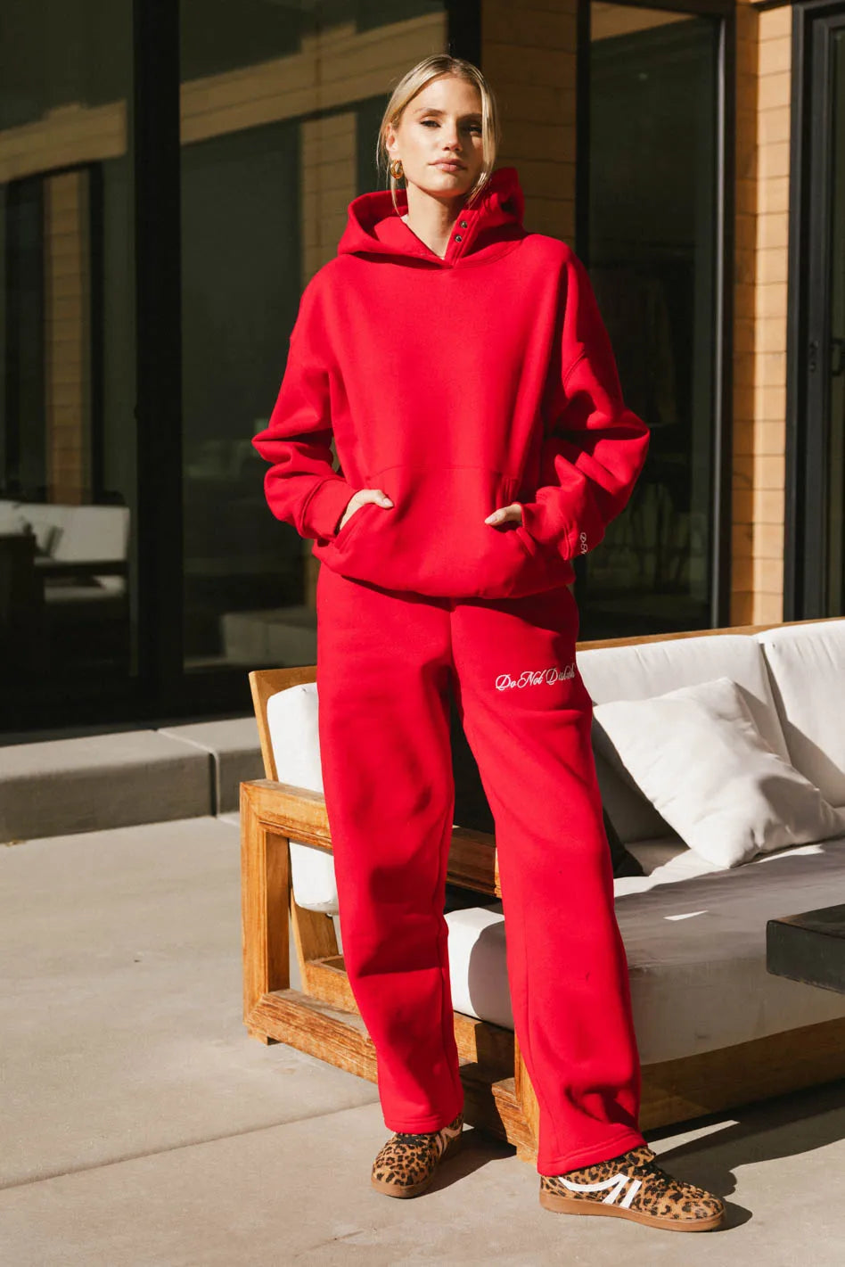 Do Not Disturb Sweatshirt in Red - FINAL SALE