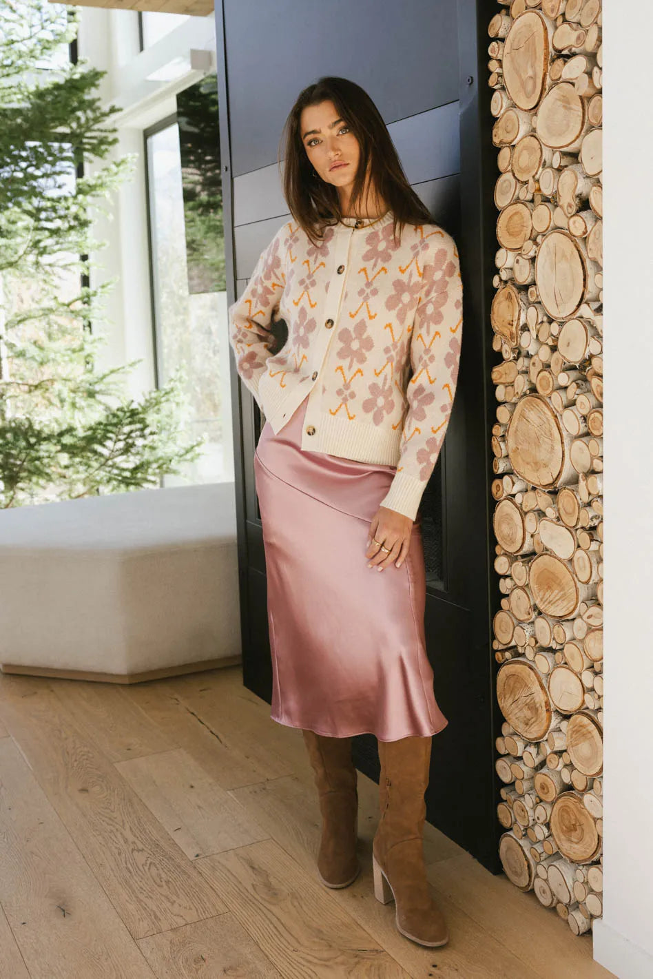 Zada Midi Skirt in Lavender - FINAL SALE