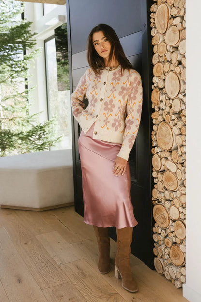 Zada Midi Skirt in Lavender - FINAL SALE