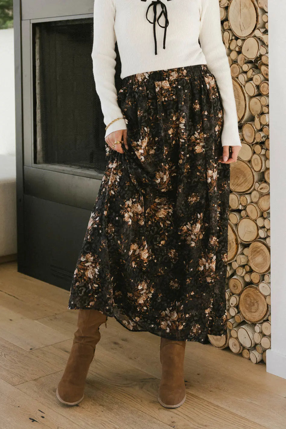 Llara Floral Maxi Skirt - FINAL SALE