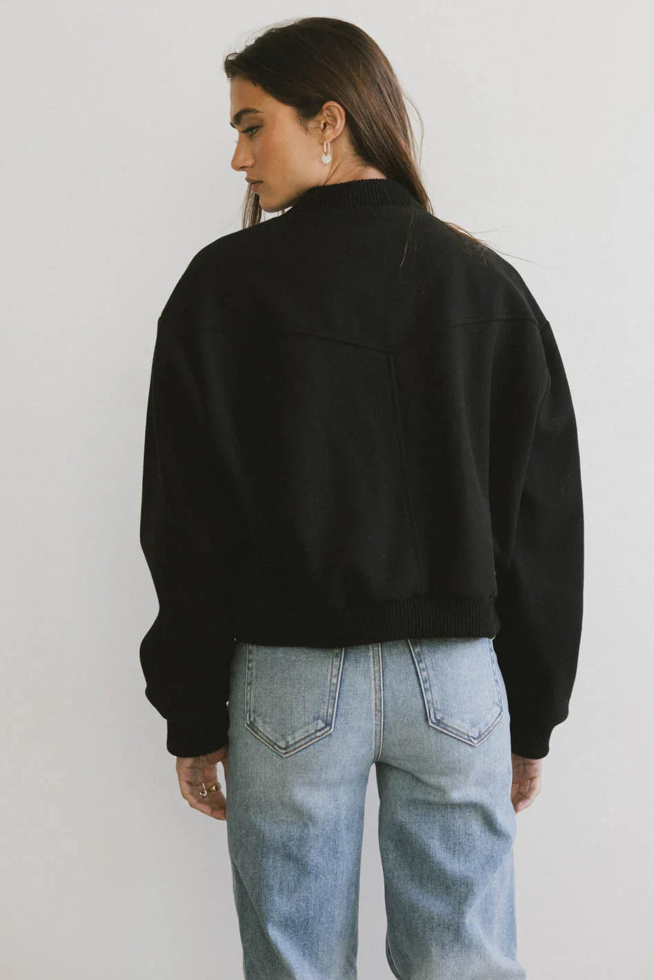 Molly Bomber Jacket in Black - FINAL SALE