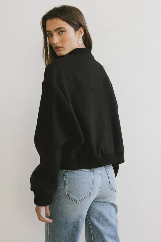 Molly Bomber Jacket in Black - FINAL SALE
