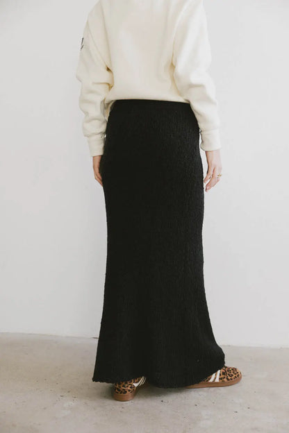 Charlotte Knit Skirt in Black - FINAL SALE