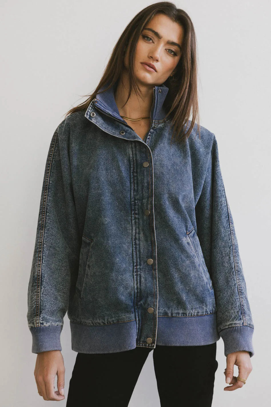 Paige Denim Jacket in Medium Wash - FINAL SALE