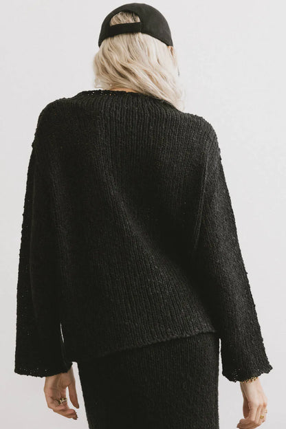 Charlotte Knit Sweater in Black - FINAL SALE