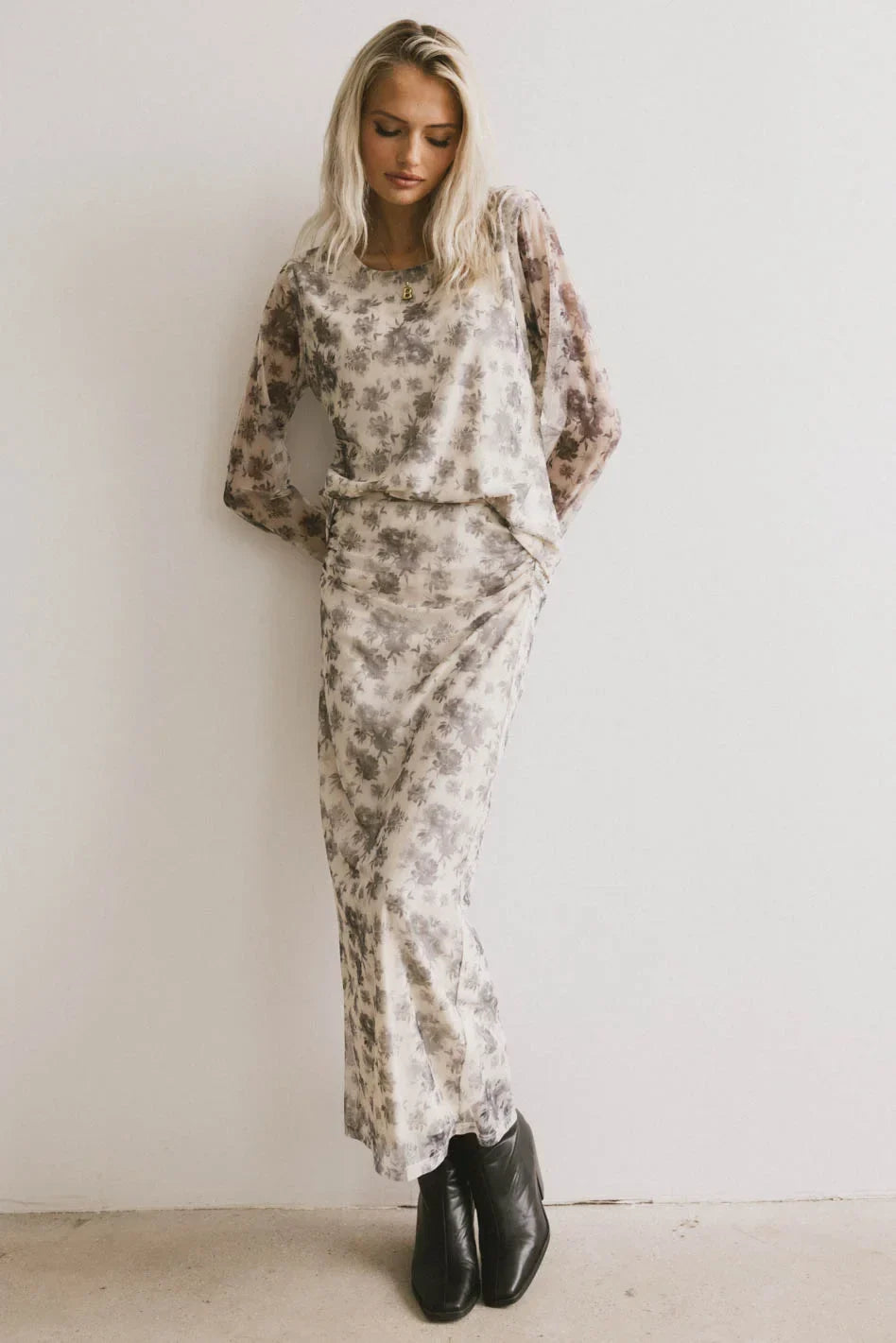 Kenna Mesh Maxi Skirt - FINAL SALE