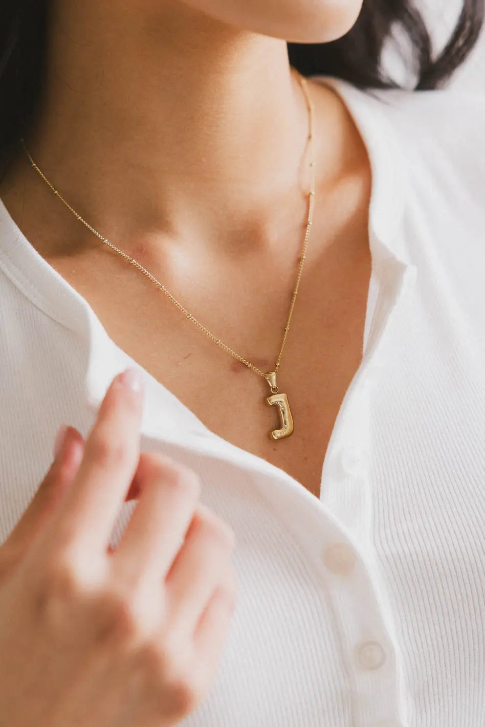 Bubble Letter Necklace - FINAL SALE