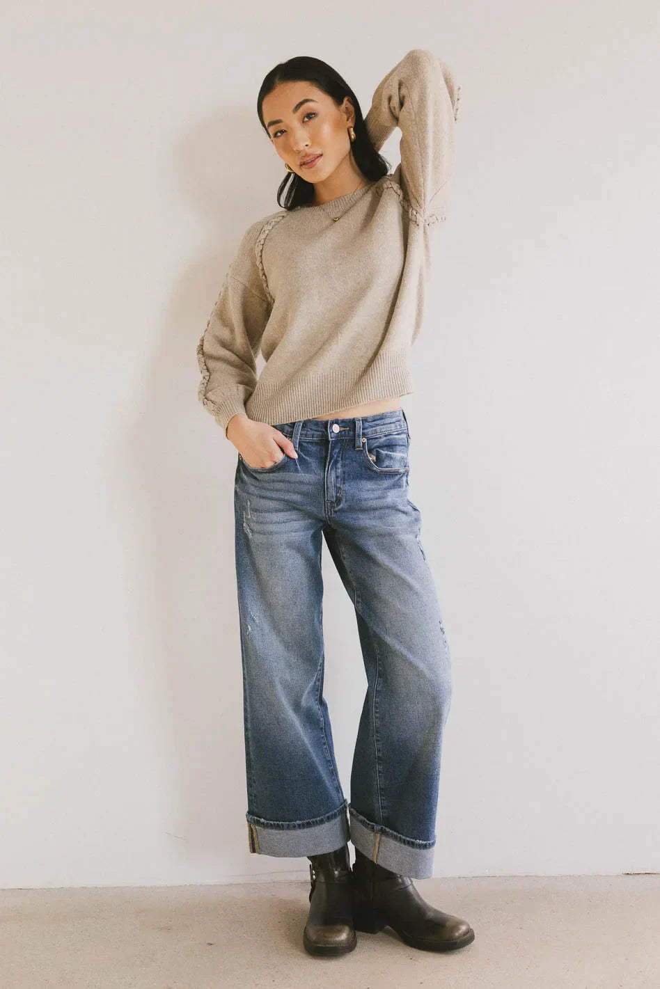 Lacie Cropped Wide Leg Jeans - FINAL SALE