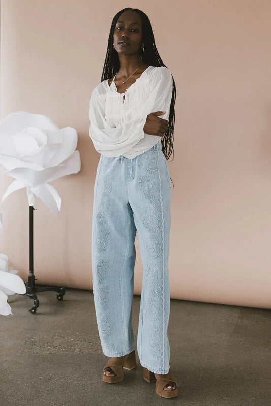 Callie Denim Pants - FINAL SALE