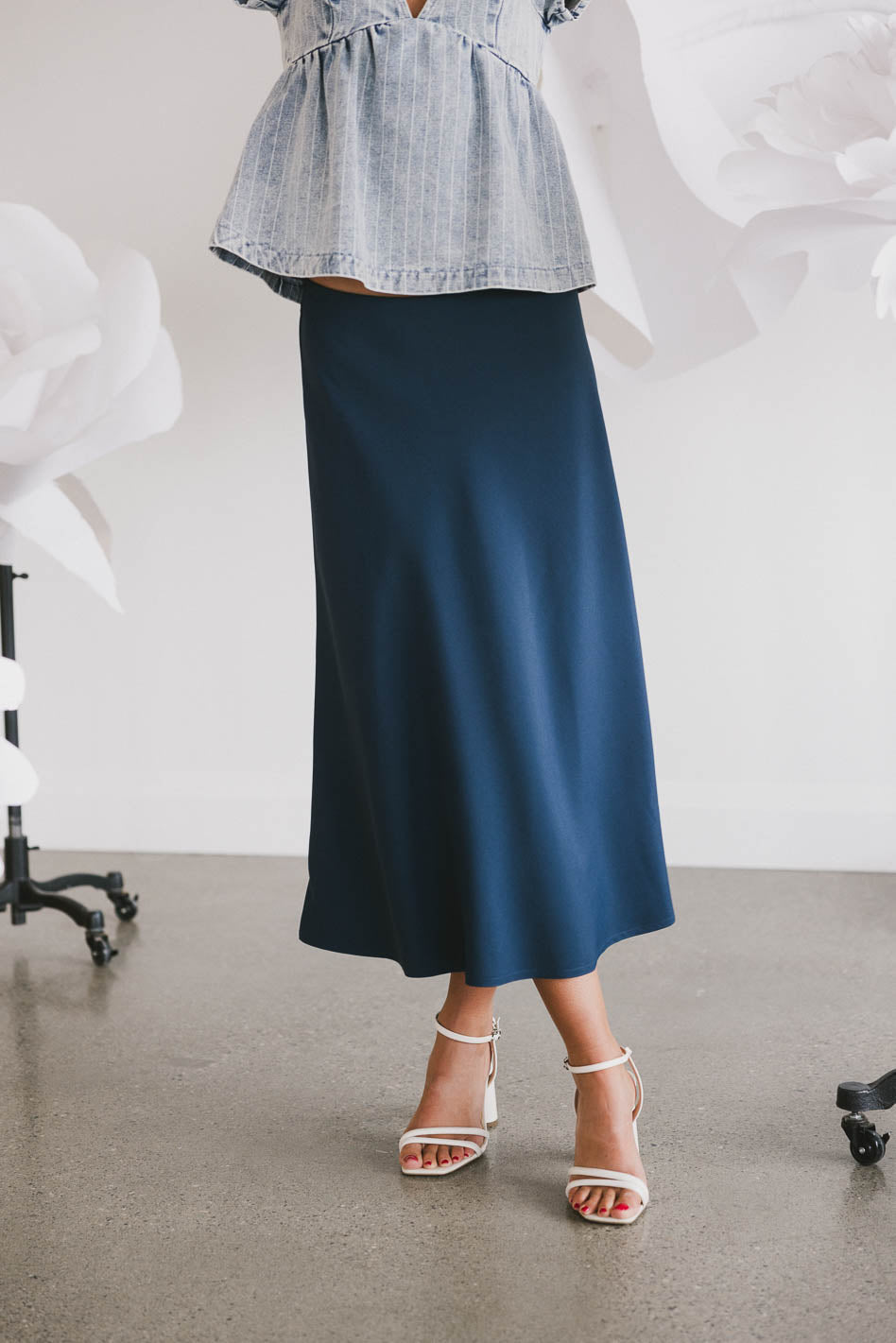 Kamila Skirt in Navy - FINAL SALE