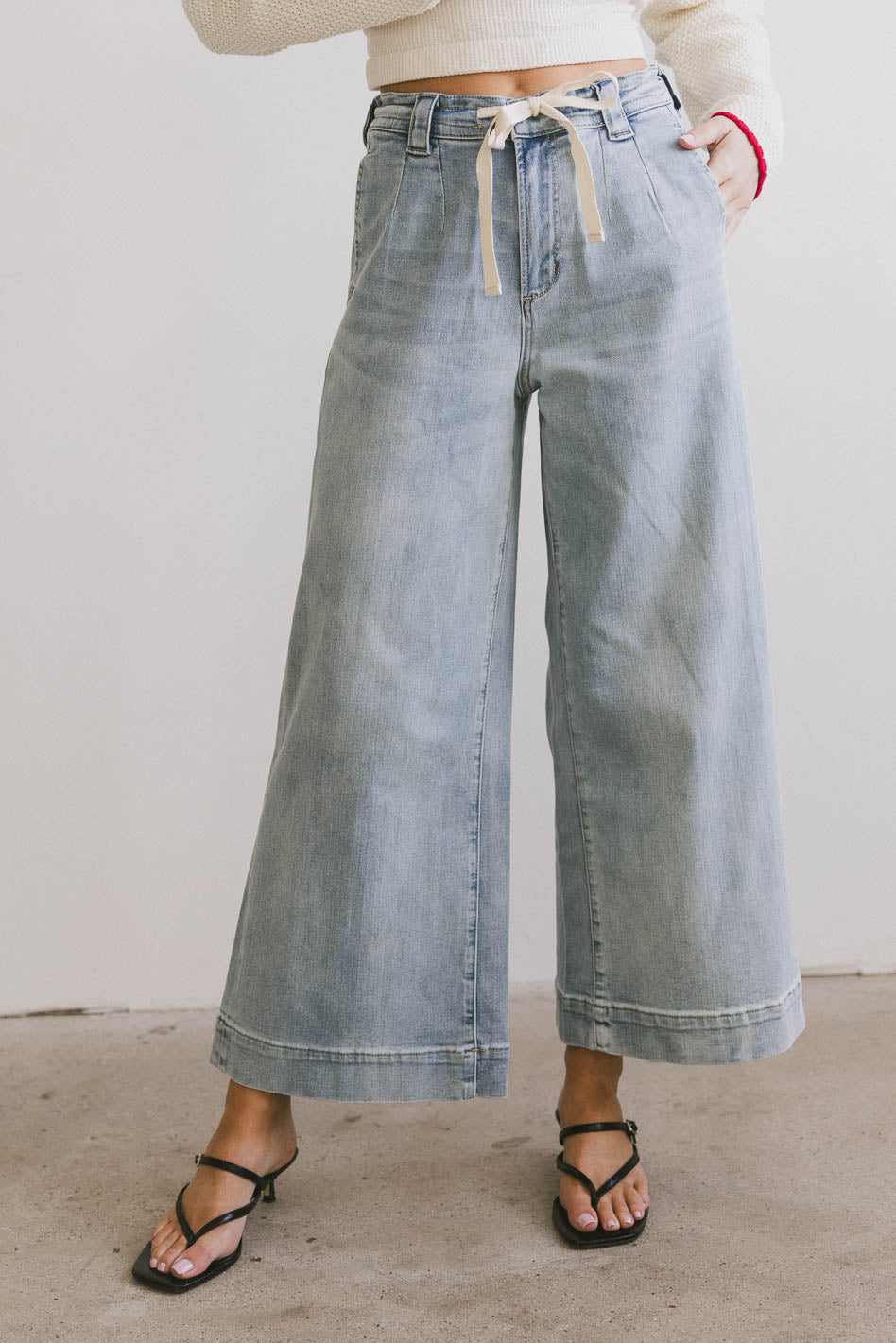 Pablo Wide Leg Denim Pants - FINAL SALE