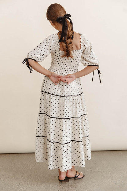 Hunter Smocked Polka Dot Dress - FINAL SALE
