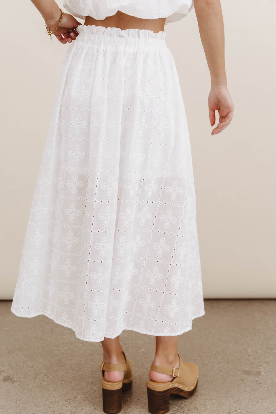 Bridget Embroidered Midi Skirt - FINAL SALE