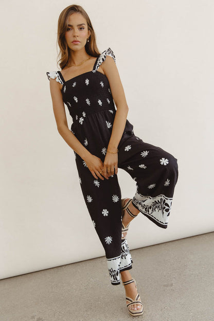 Krista Smocked Jumpsuit - FINAL SALE