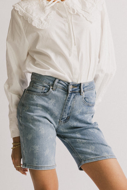 Alexsis Floral Denim Shorts - FINAL SALE