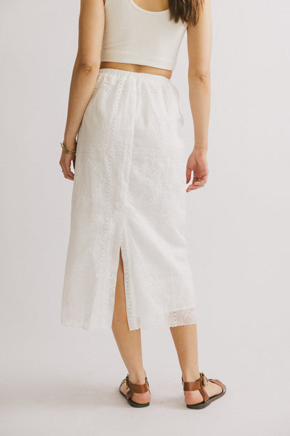 Millie Embroidered Midi Skirt - FINAL SALE