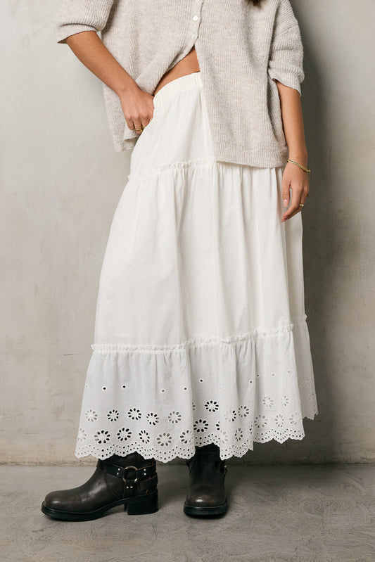 Bay Side Tiered Midi Skirt - FINAL SALE