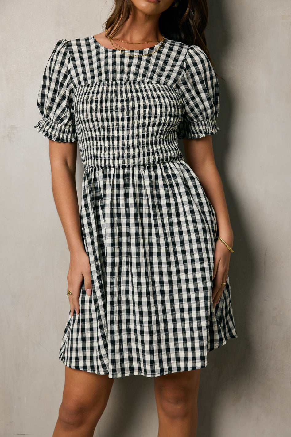 Shailee Smocked Mini Dress - FINAL SALE