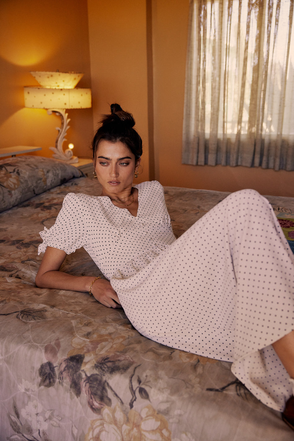 Janae Polka Dot Midi Dress - FINAL SALE