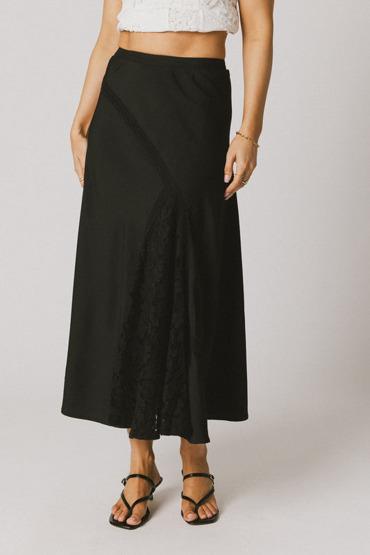 Samantha Maxi Skirt in Black - FINAL SALE