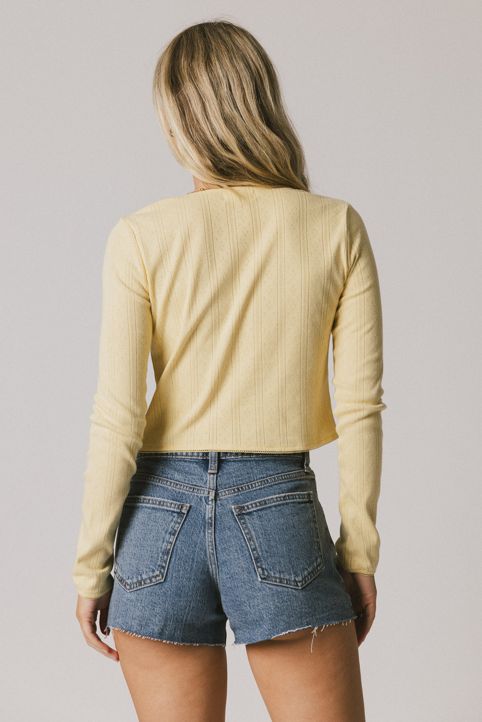 Berlin Knit Cardigan in Yellow - FINAL SALE