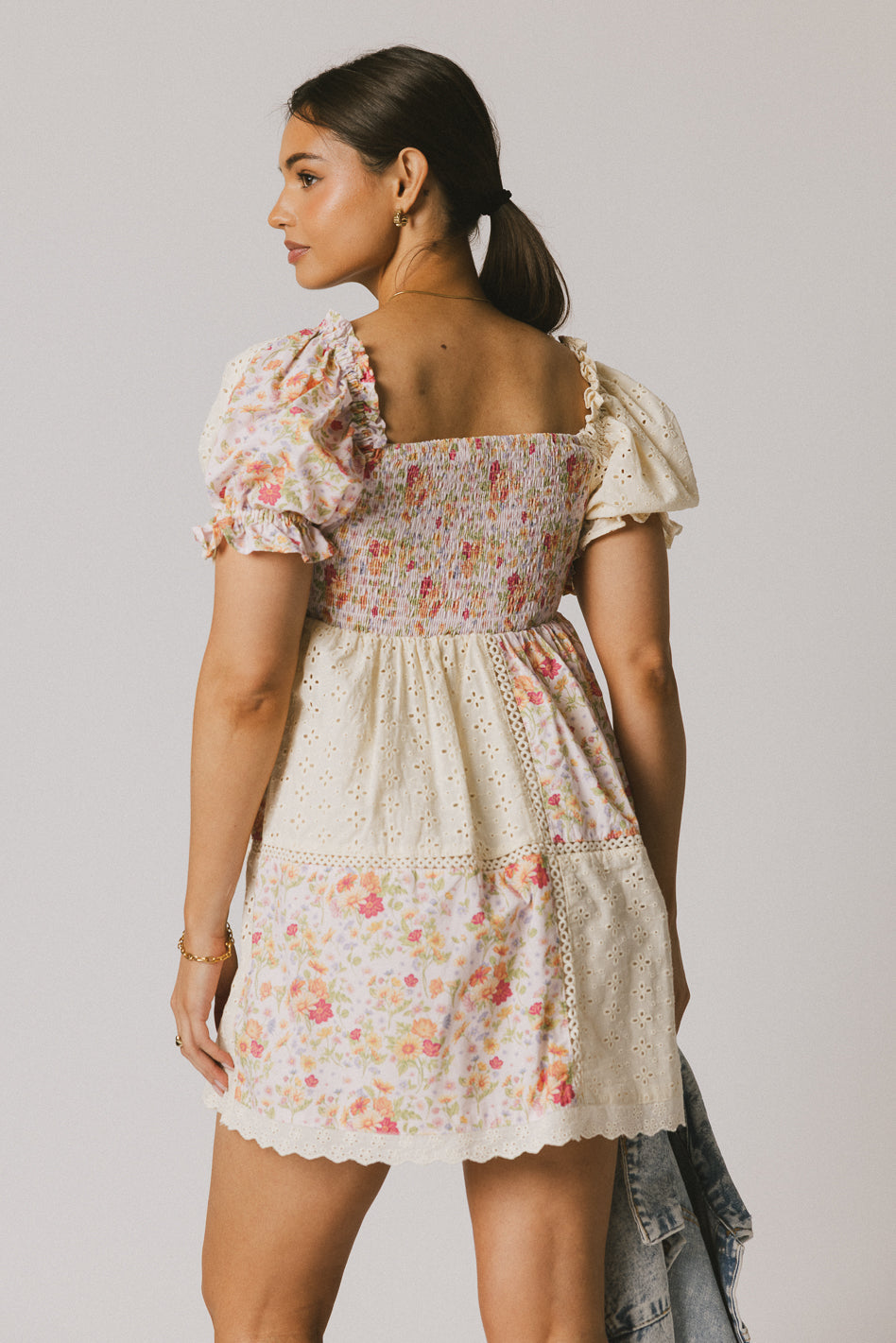 Devin Contrast Mini Dress - FINAL SALE