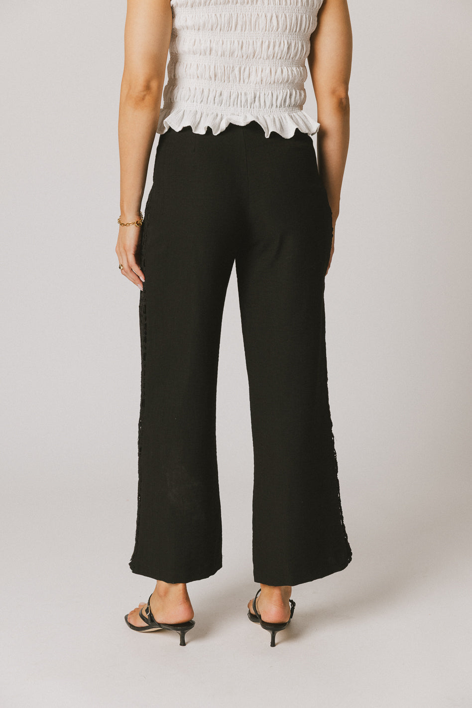 Karie Crochet Pants in Black - FINAL SALE