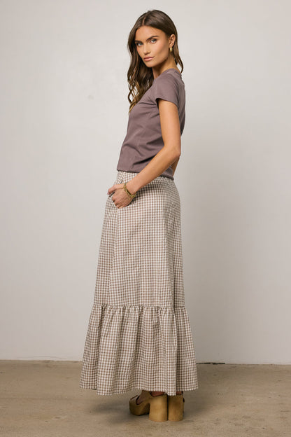 Willie Gingham Maxi Skirt - FINAL SALE