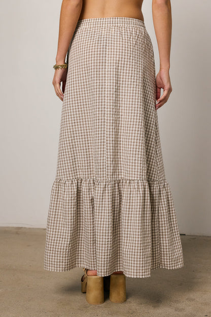Willie Gingham Maxi Skirt - FINAL SALE