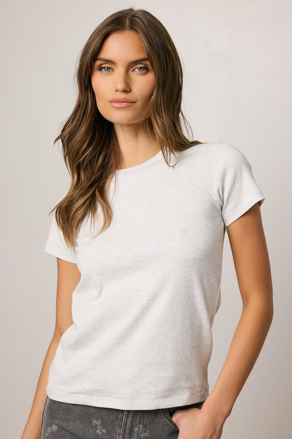 Mckenna T-Shirt in Heather Grey