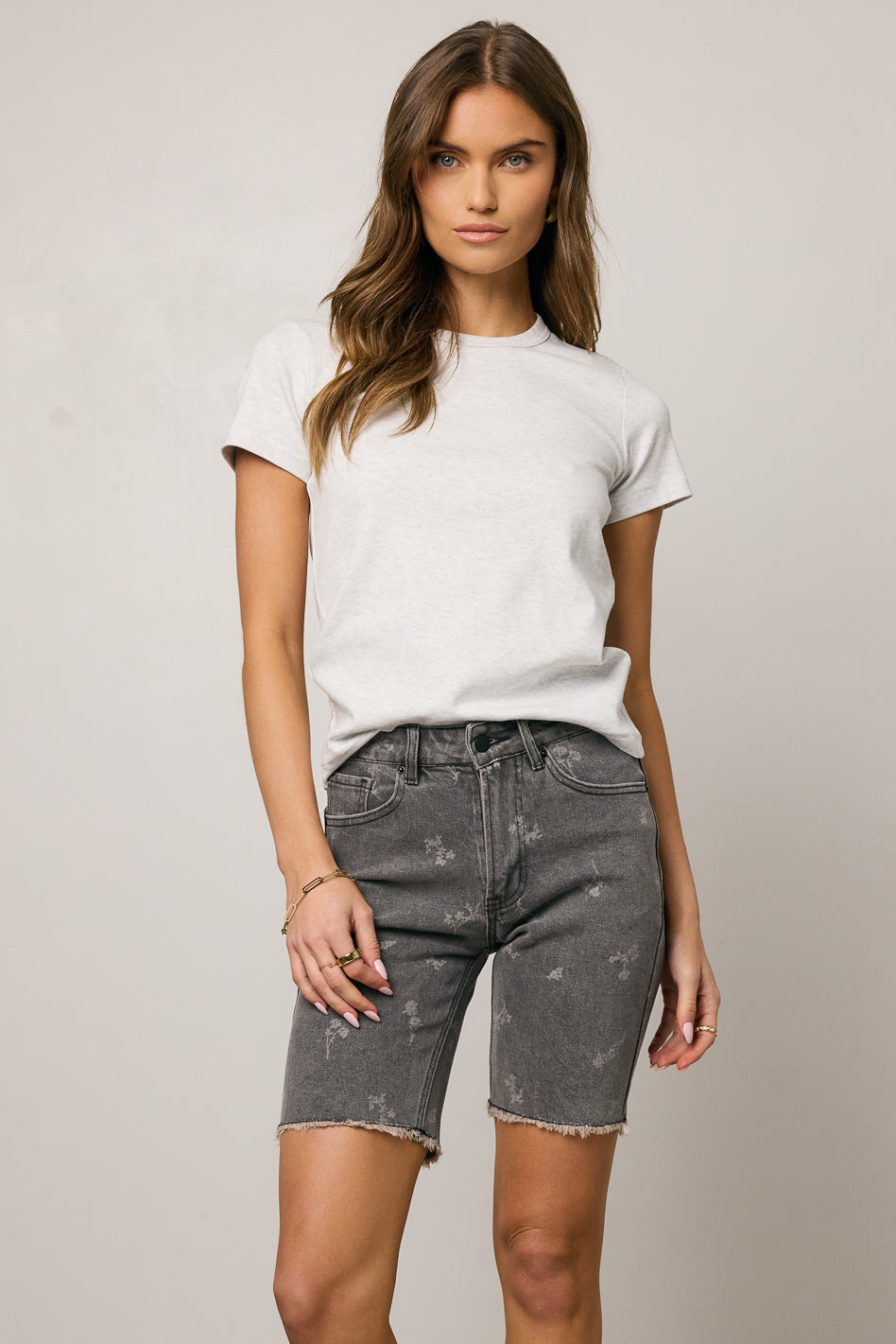 Janessa Floral Denim Shorts - FINAL SALE