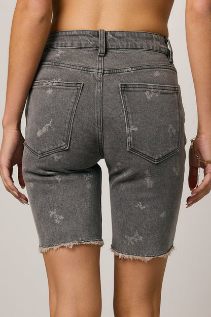 Janessa Floral Denim Shorts - FINAL SALE