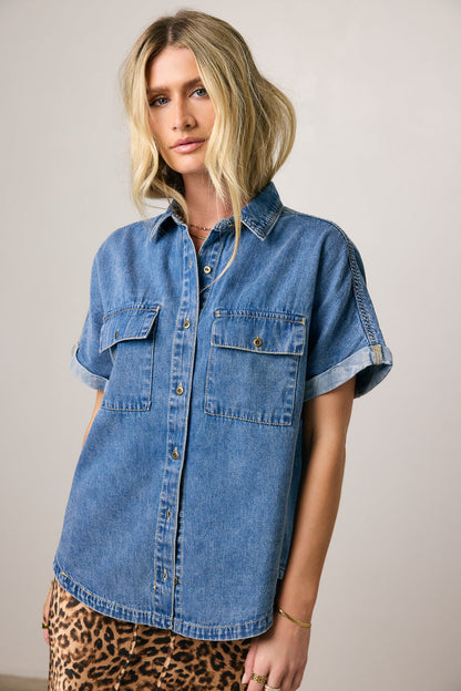 Luca Denim Button Up - FINAL SALE