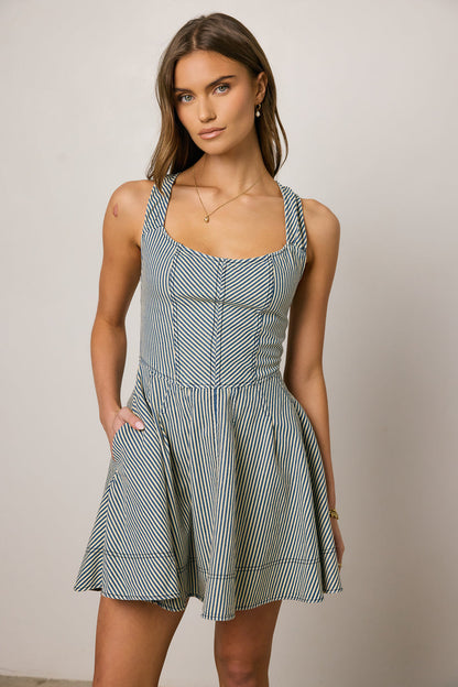 Salem Striped Mini Dress - FINAL SALE