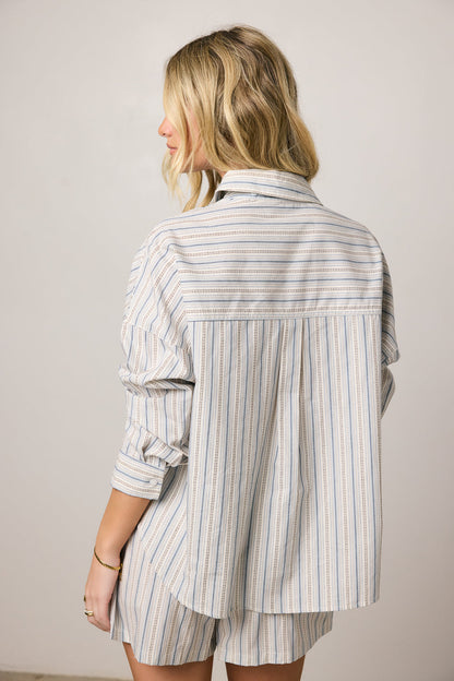 Tommy Striped Button Up - FINAL SALE