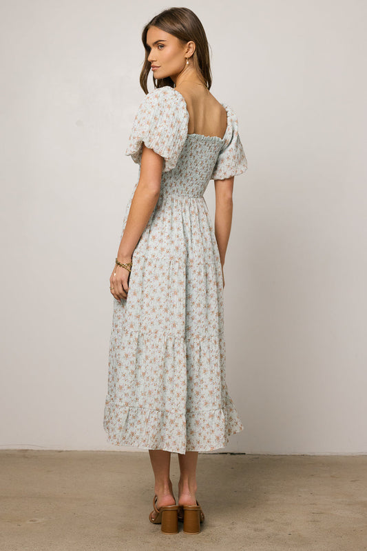 Asha Floral Midi Dress - FINAL SALE