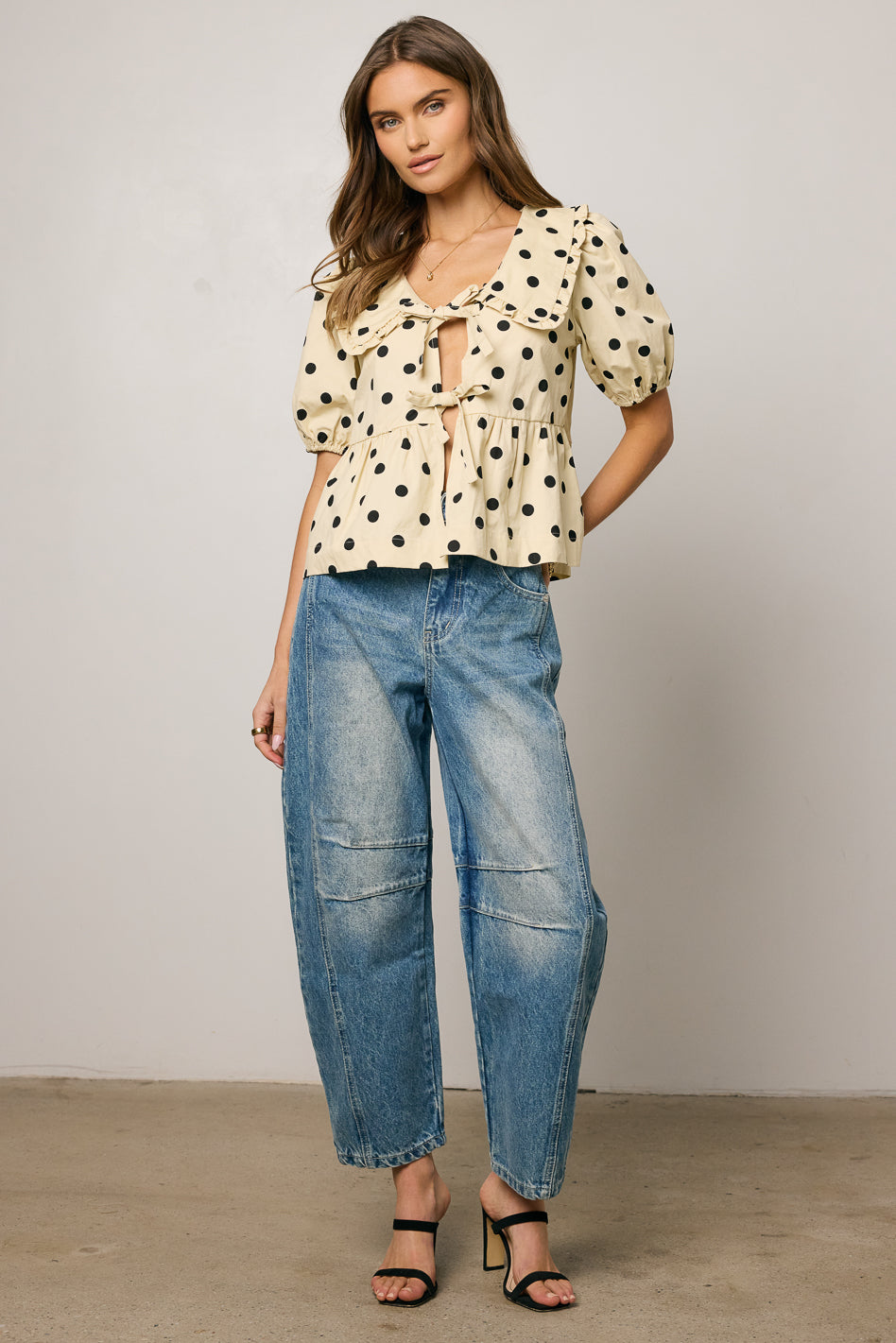 Lisette Barrel Jean in Medium Wash - FINAL SALE