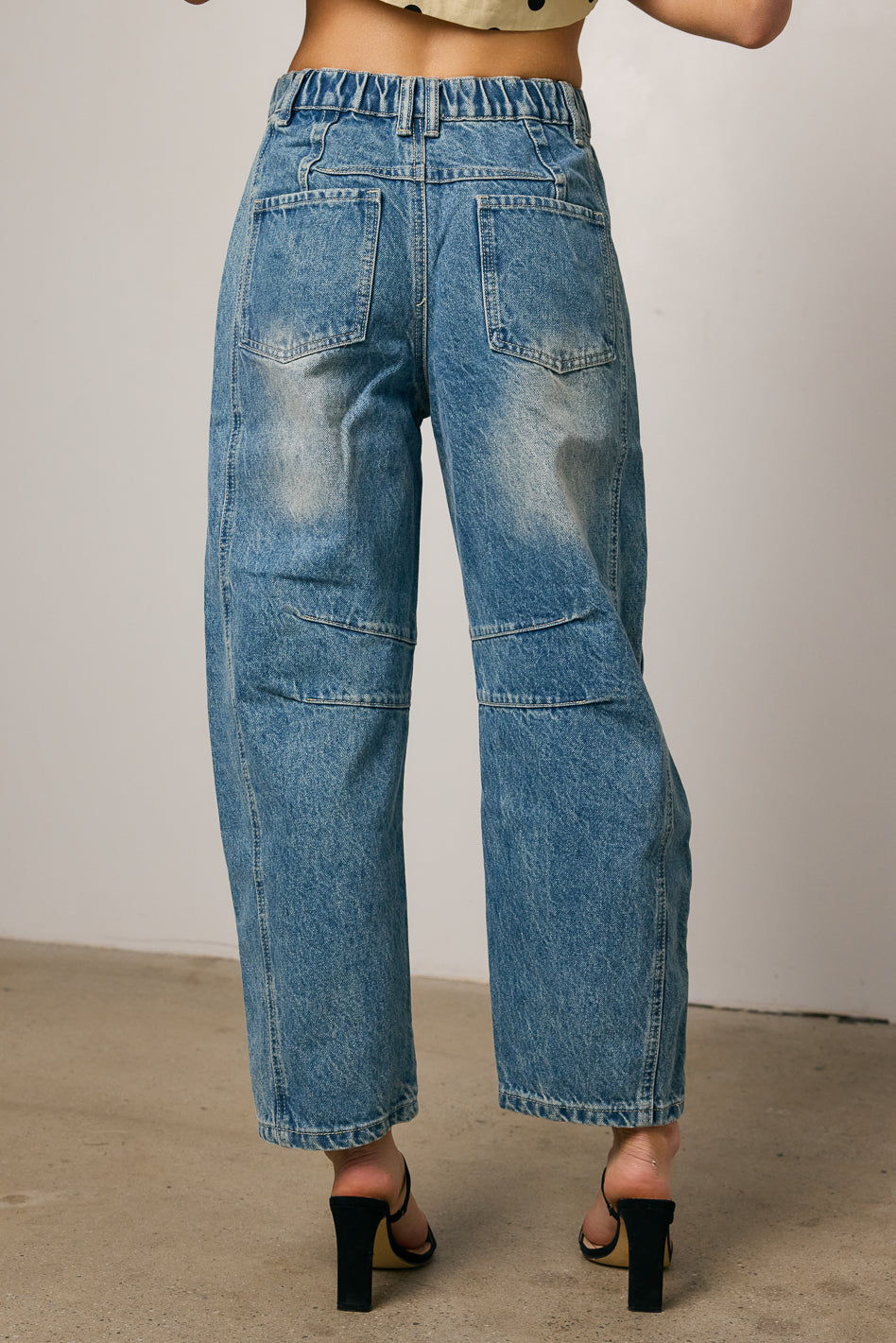Lisette Barrel Jean in Medium Wash - FINAL SALE