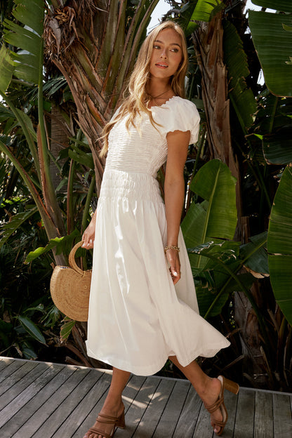 Bruce Smocked Midi Dress - FINAL SALE