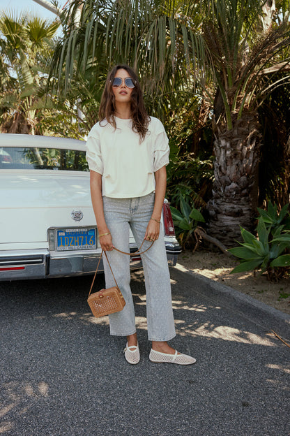 Hailey Polka Dot Straight Leg Jeans - FINAL SALE
