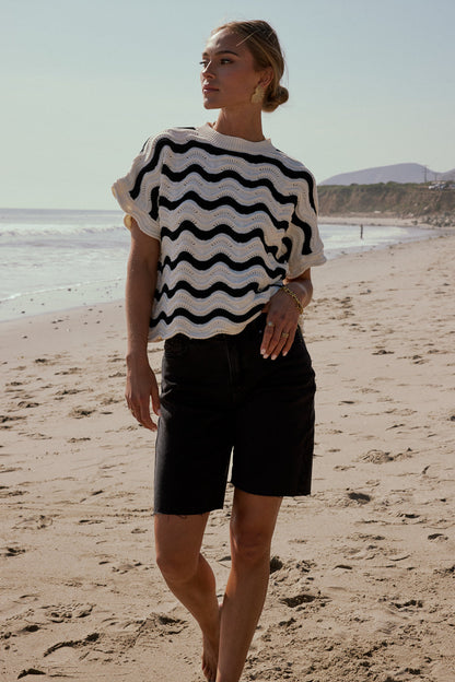 Marlene Wavy Sweater - FINAL SALE
