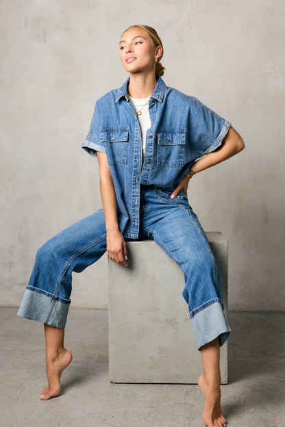 Luca Denim Button Up - FINAL SALE