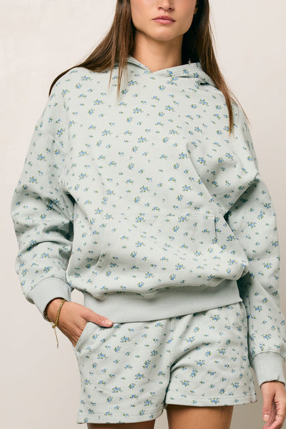 Elora Floral Shorts in Blue - FINAL SALE