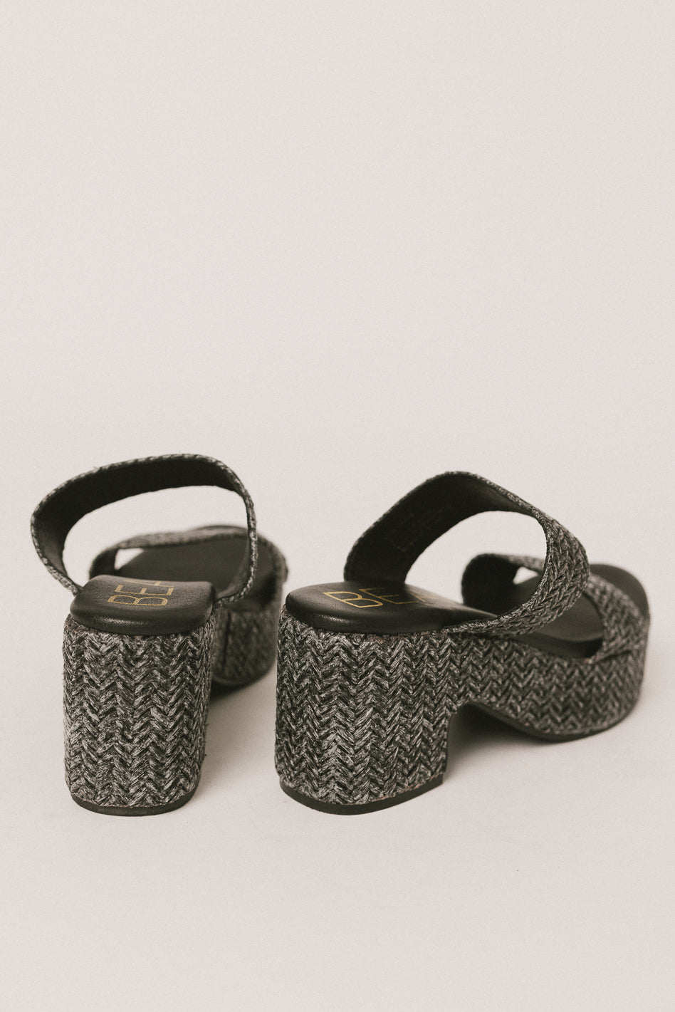 Kylie Platform Sandals in Black - FINAL SALE
