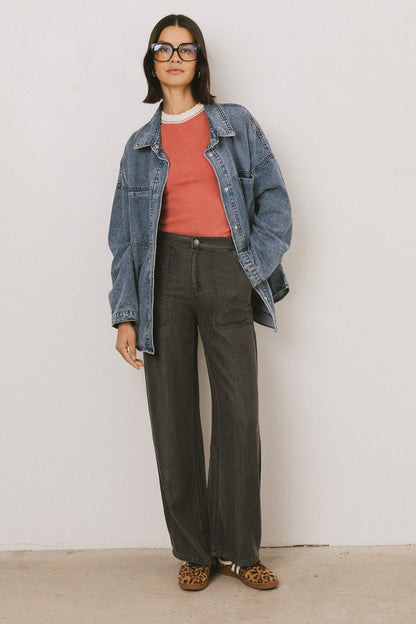 Reece Wide Leg Pants in Black - FINAL SALE