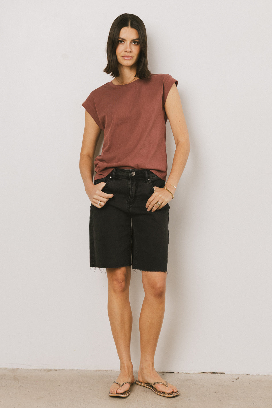 Arlo Top in Brick - FINAL SALE